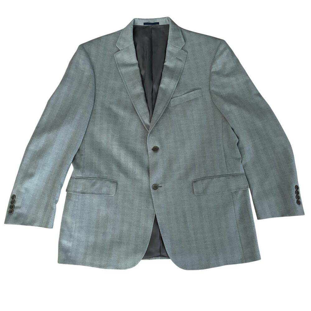 Daniel Cremieux Loro Piana Size 43R Jacket Blazer Sportcoat Union Made USA Grey